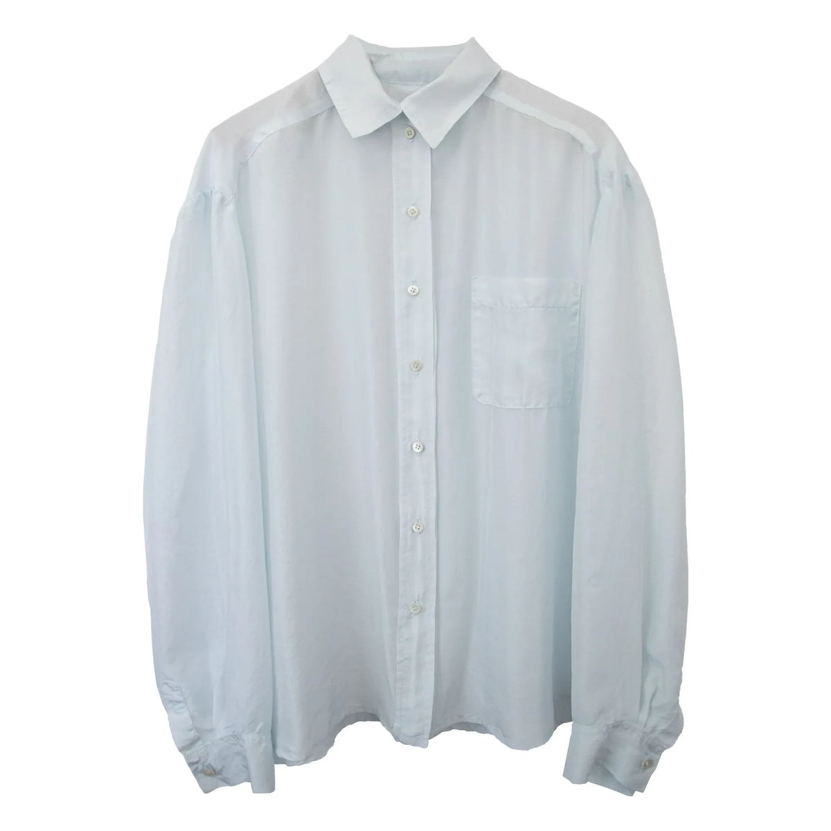 THEAVANT - Men's Silk Pongee Shirt | Light Blue