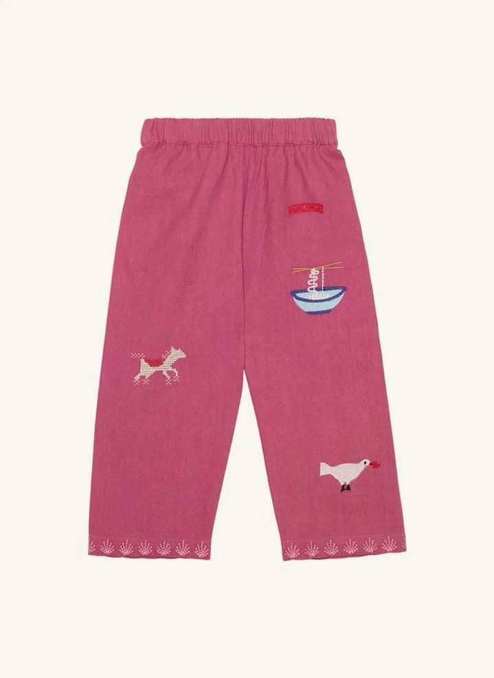 SISSEL EDELBO - Oda Organic Cotton Pants - Kids Collection | Fuchsia