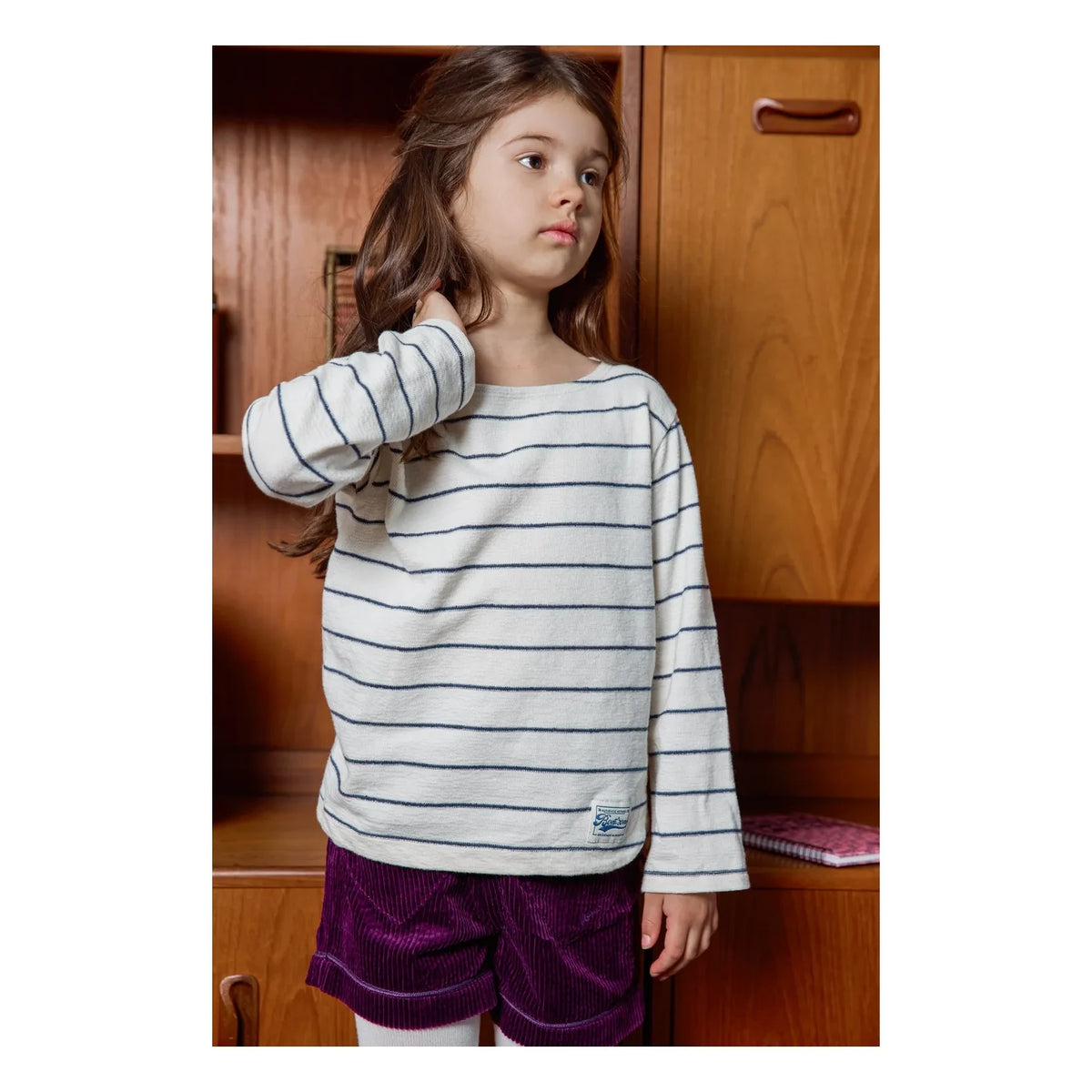 Bonton - Striped Octopus T-Shirt | Ecru