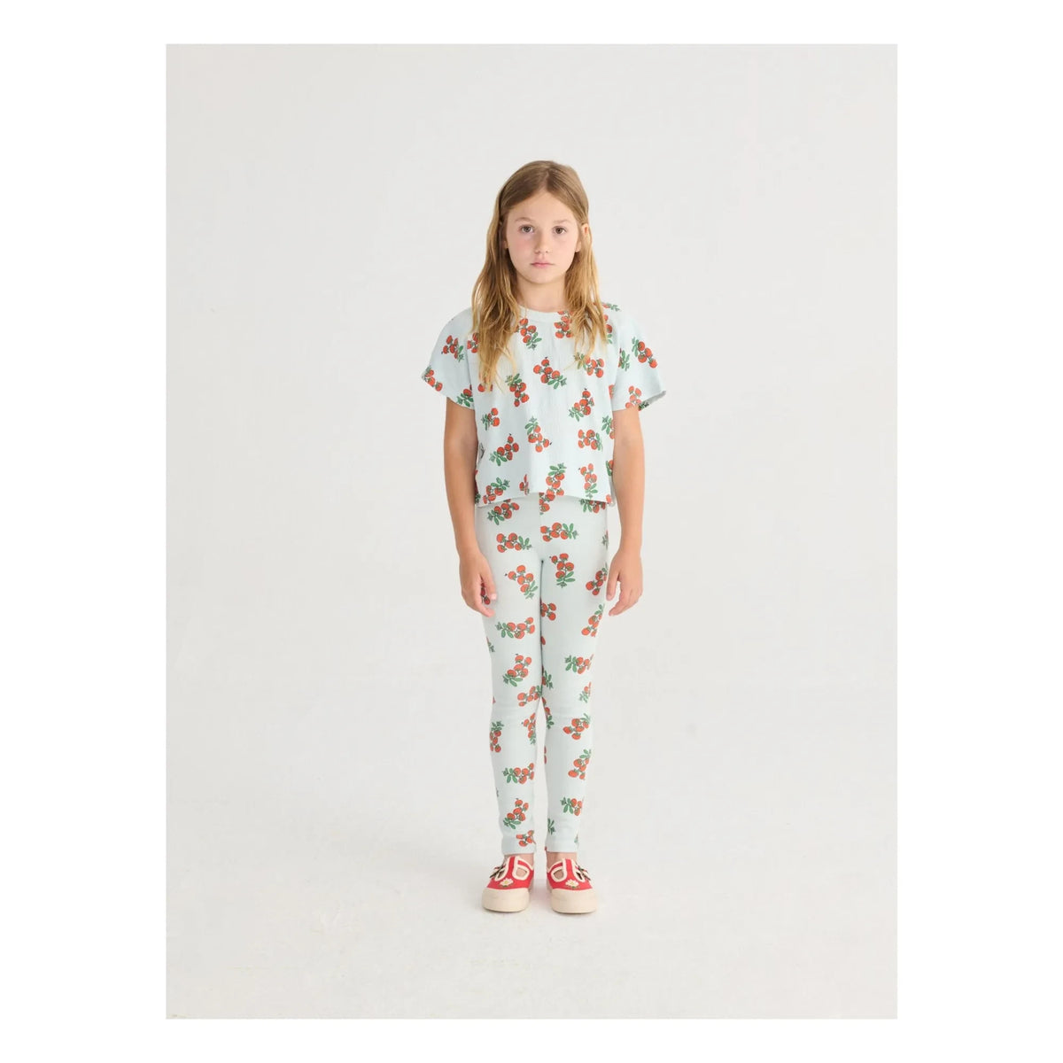 Bobo Choses - Organic Cotton Tomato Leggings | Light Blue