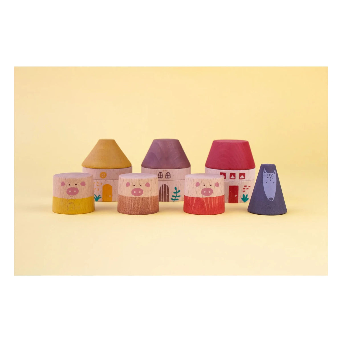 Londji - My Three Little Pigs wooden toys