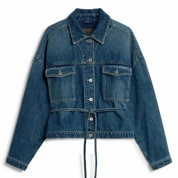 Soeur - Lys Denim Organic Cotton Jacket | Washed Blue