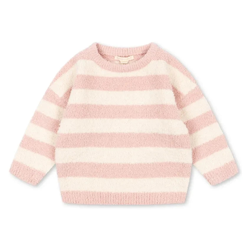 Konges Sløjd - Softy Striped Plush Sweater | Pink