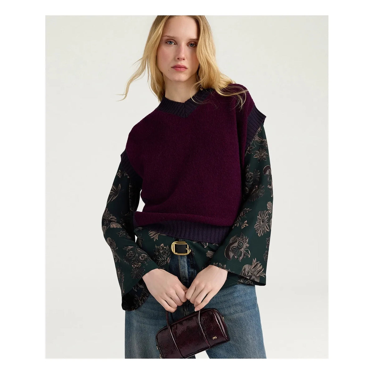 Momoni - Runa Wool Sweater | Burgundy