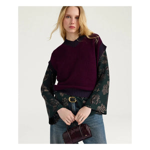 Momoni - Runa Wool Sweater | Burgundy