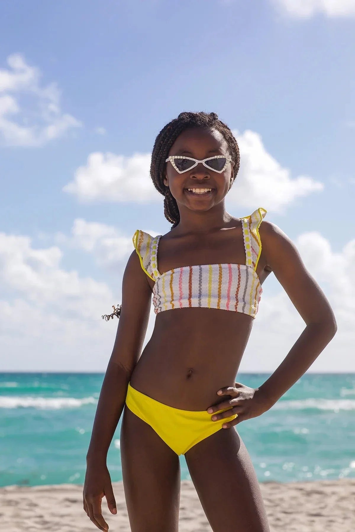 Nessi Byrd Girls Thelma Bikini in Yellow