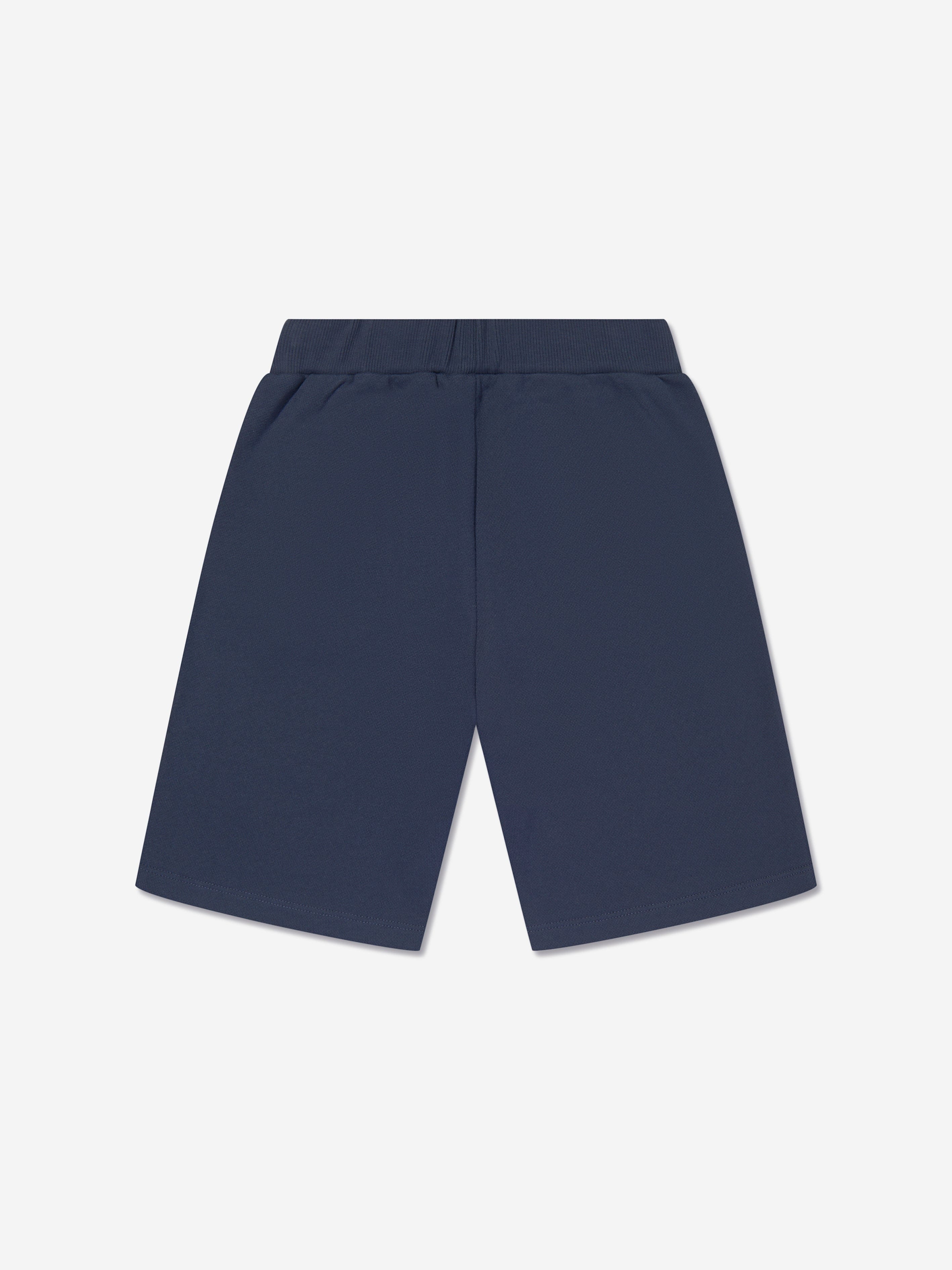 Balmain Boys Logo Jersey Shorts in Navy