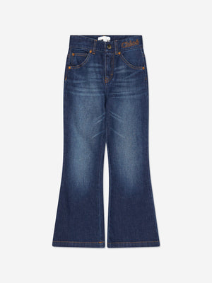 Chloé Girls Denim Jeans in Navy