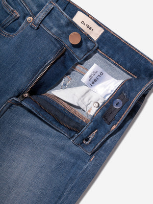 DL1961 Girls Claire Boot Cut Jeans in Navy