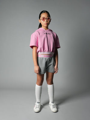 Versace Girls Logo Hoodie in Pink
