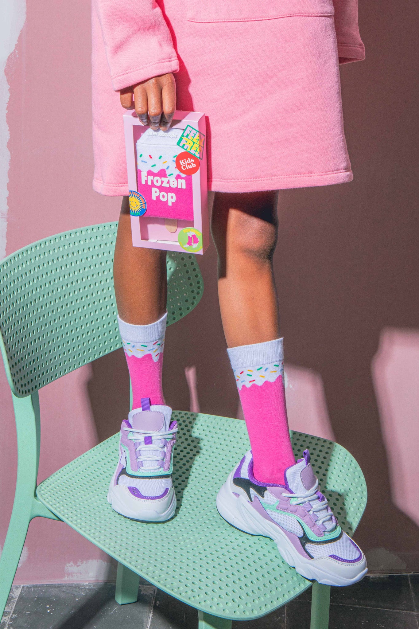 Eat My Socks - Çocuk Frozen Pop Çorap-Dinossi