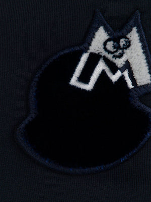 Moncler Enfant Moncler Girls Cotton Sweater in Navy