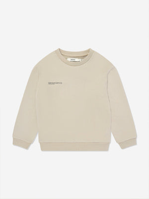 PANGAIA Kids 365 Midweight Sweatshirt in Beige