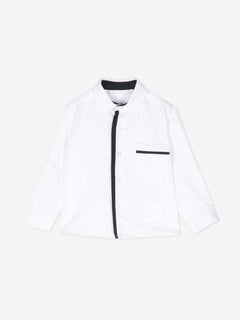 Patachou Baby Boys Cotton Shirt in White