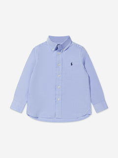 Ralph Lauren Boys Slim Fit Shirt in Blue