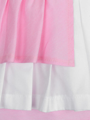 Simonetta Girls Pleated Dress in White