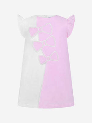Simonetta & White Cotton Bow Dress