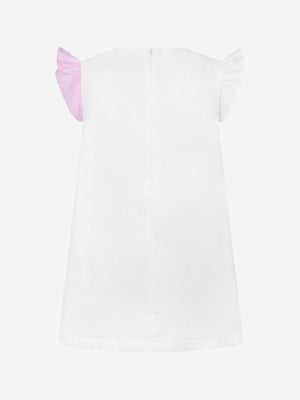 Simonetta & White Cotton Bow Dress