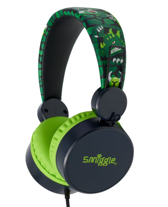 Smiggle - Hi There Kablolu Kulaküstü Kulaklık-Dinossi