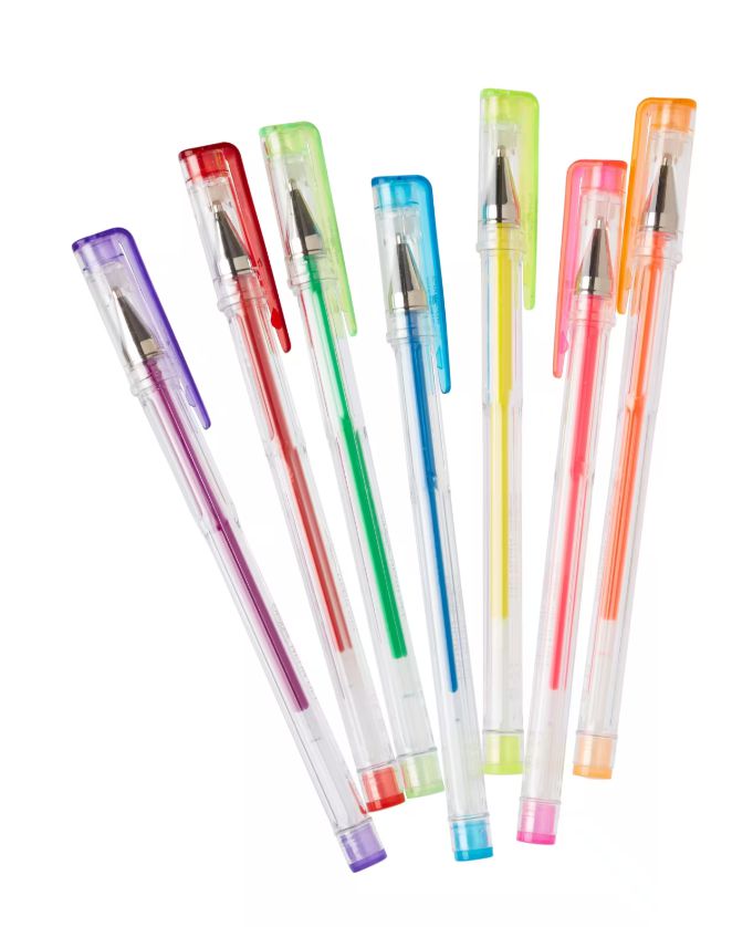 Smiggle - Neon Kokulu Jel Kalemler X7-Dinossi