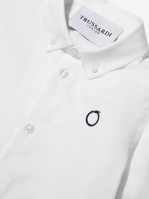 Trussardi Boys Barlog Shirt in Ivory