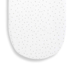 The Little Green Sheep Organic Moses Basket Fitted Sheet - White Rice-Sheets- | Natural Baby Shower