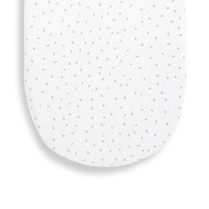 The Little Green Sheep Organic Moses Basket Fitted Sheet - White Rice-Sheets- | Natural Baby Shower