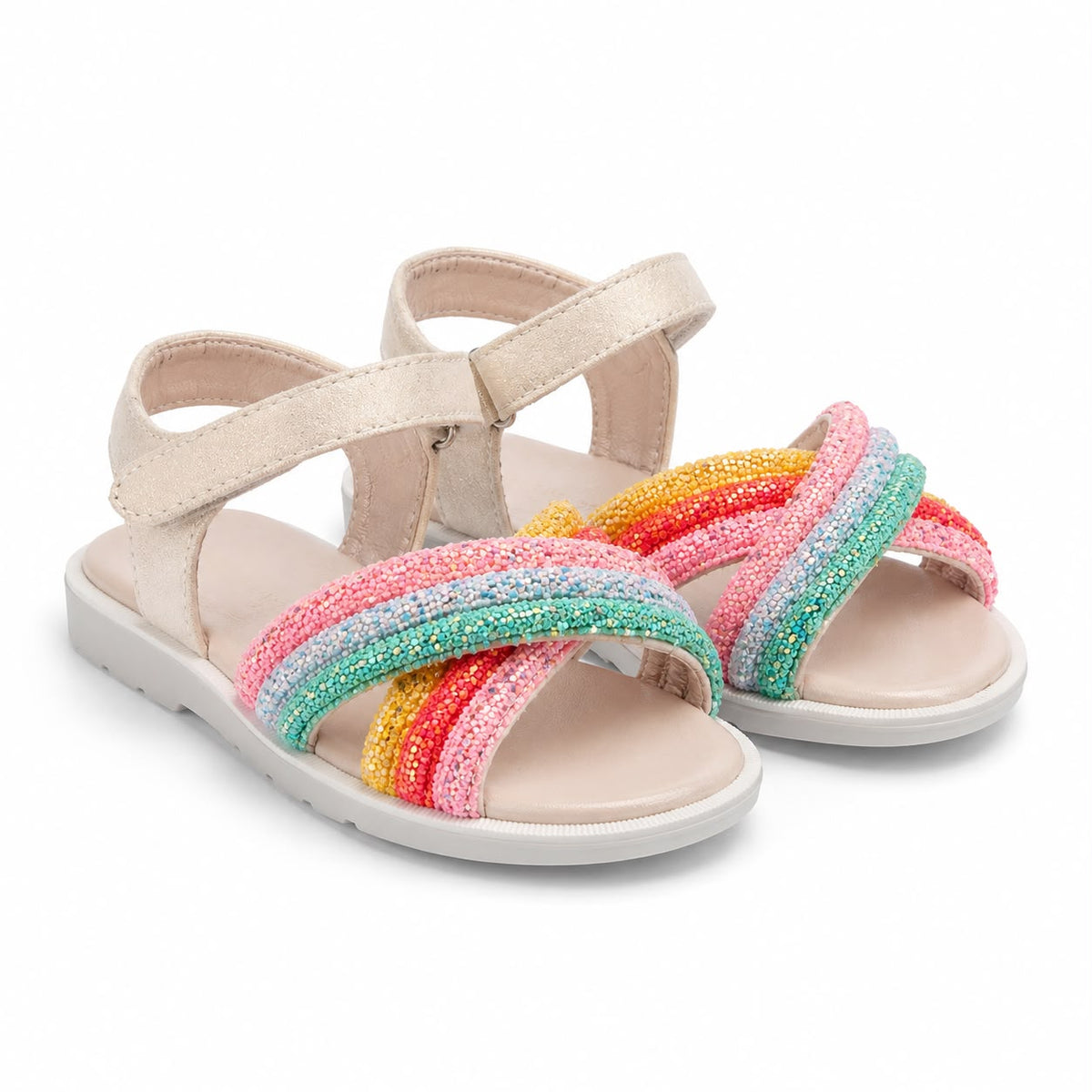 Monsoon - Girls' Glittery Detail Sandals (Display Item)
