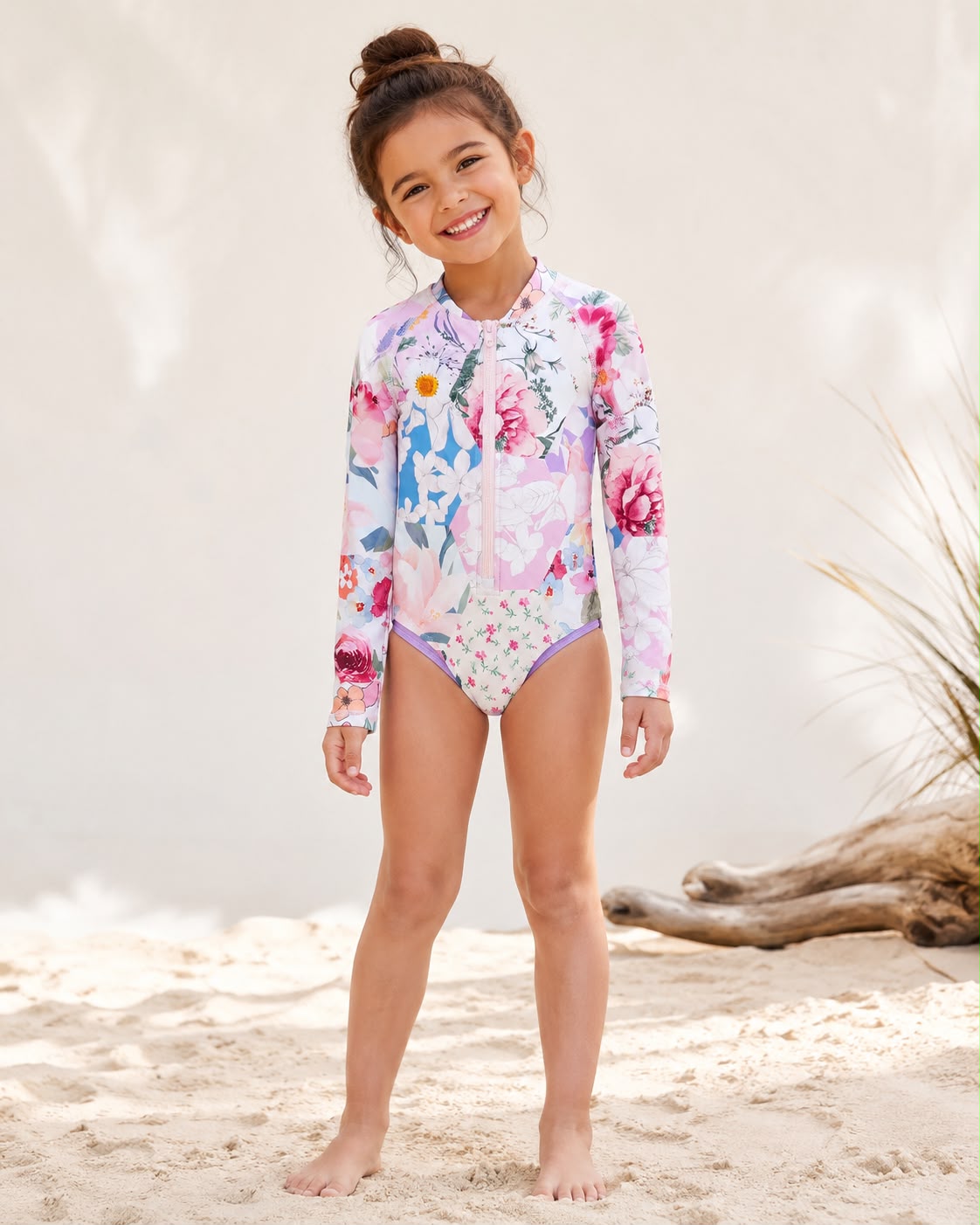 Next - Girls' Long-Sleeved Swimsuit