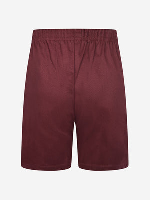 Zeco Kids School Polycotton PE Shorts in Maroon