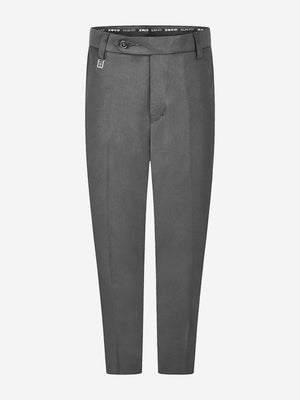 Zeco Boys School Slim Fit Short Leg Trousers in Grey
