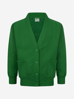 Zeco Kids School Sweatshirt Cardigan in Green