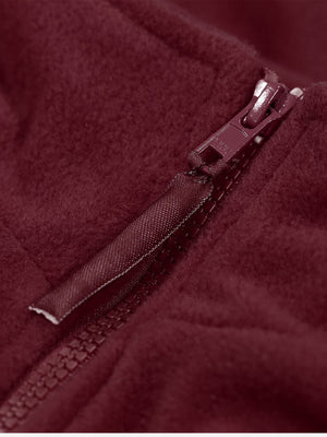 Zeco Kids School Polar Fleece Jacket in Maroon