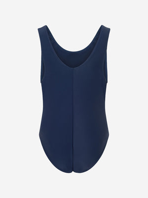 Zeco Girls School Elastane Swimming Costume in Navy