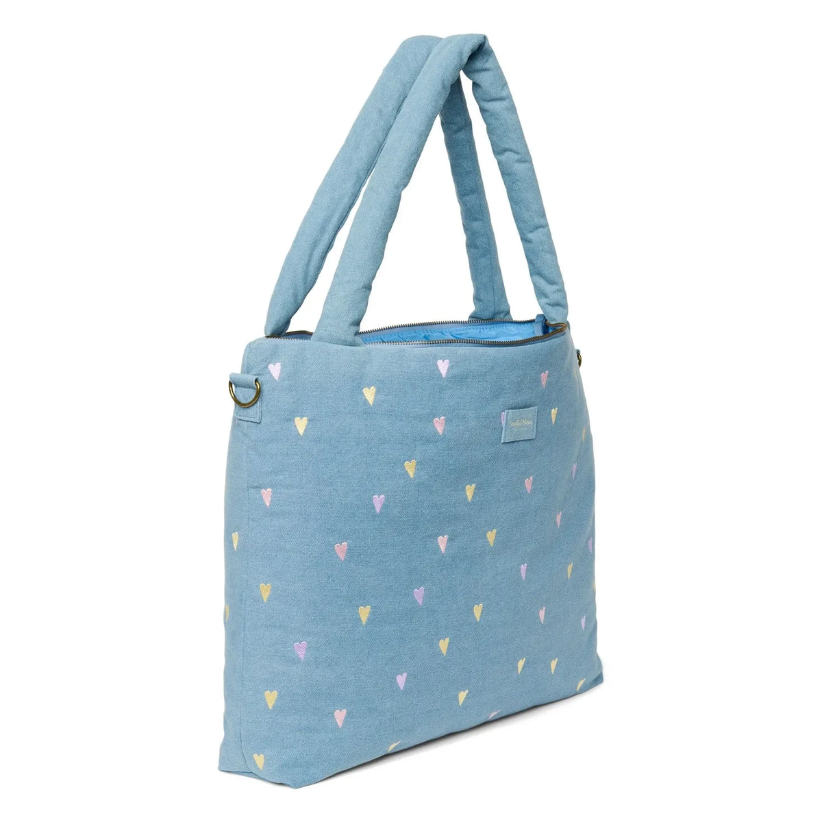 Studio Noos - Hearts Denim Baby Diaper Bag