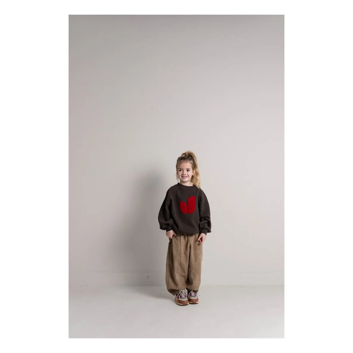 Jenest - Pippa Organic Cotton Melange Sweatshirt | Dark Brown