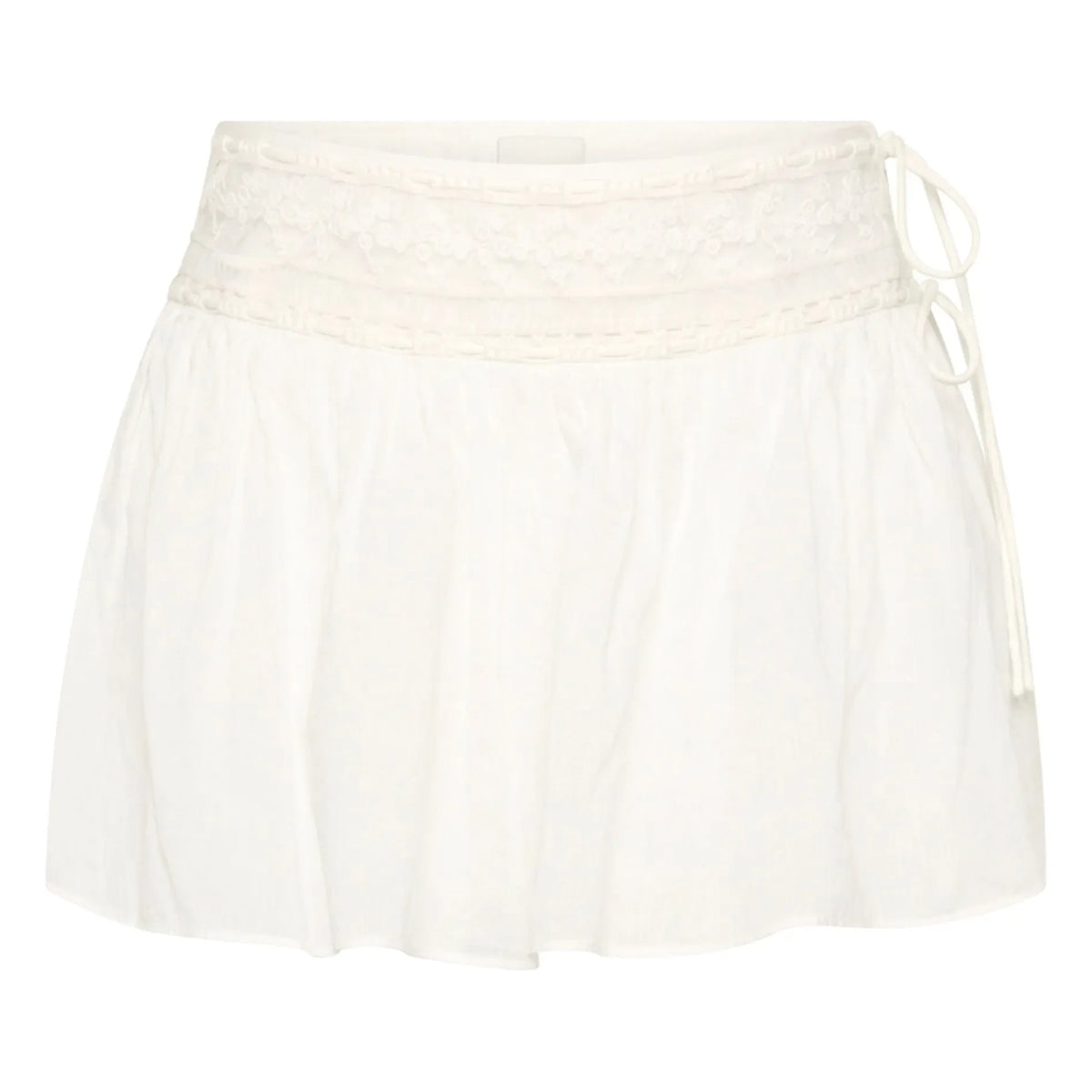 Posse - Danielle Cotton Mini Skirt | White