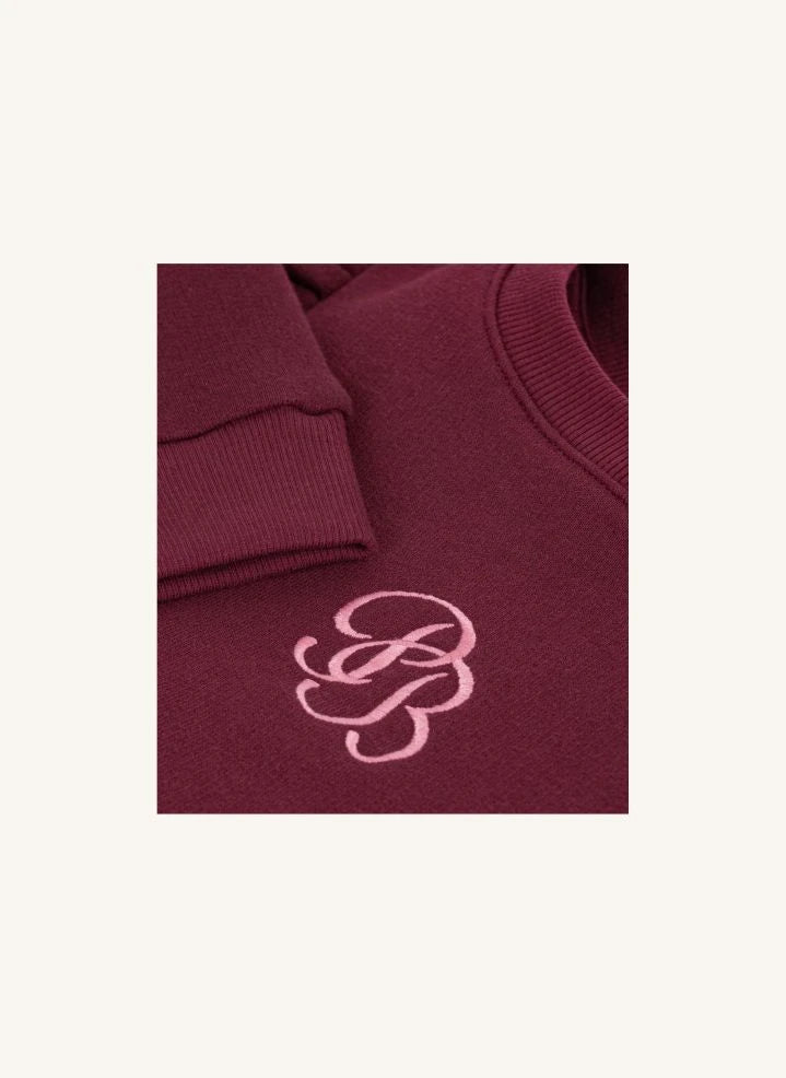 Petit Bateau - PB ruffled sweatshirt | Burgundy