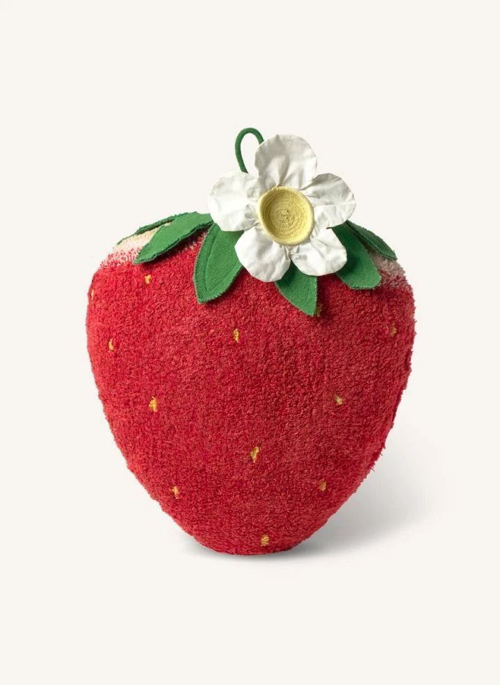 Lorena Canals - Strawberry Floor Cushion | Red