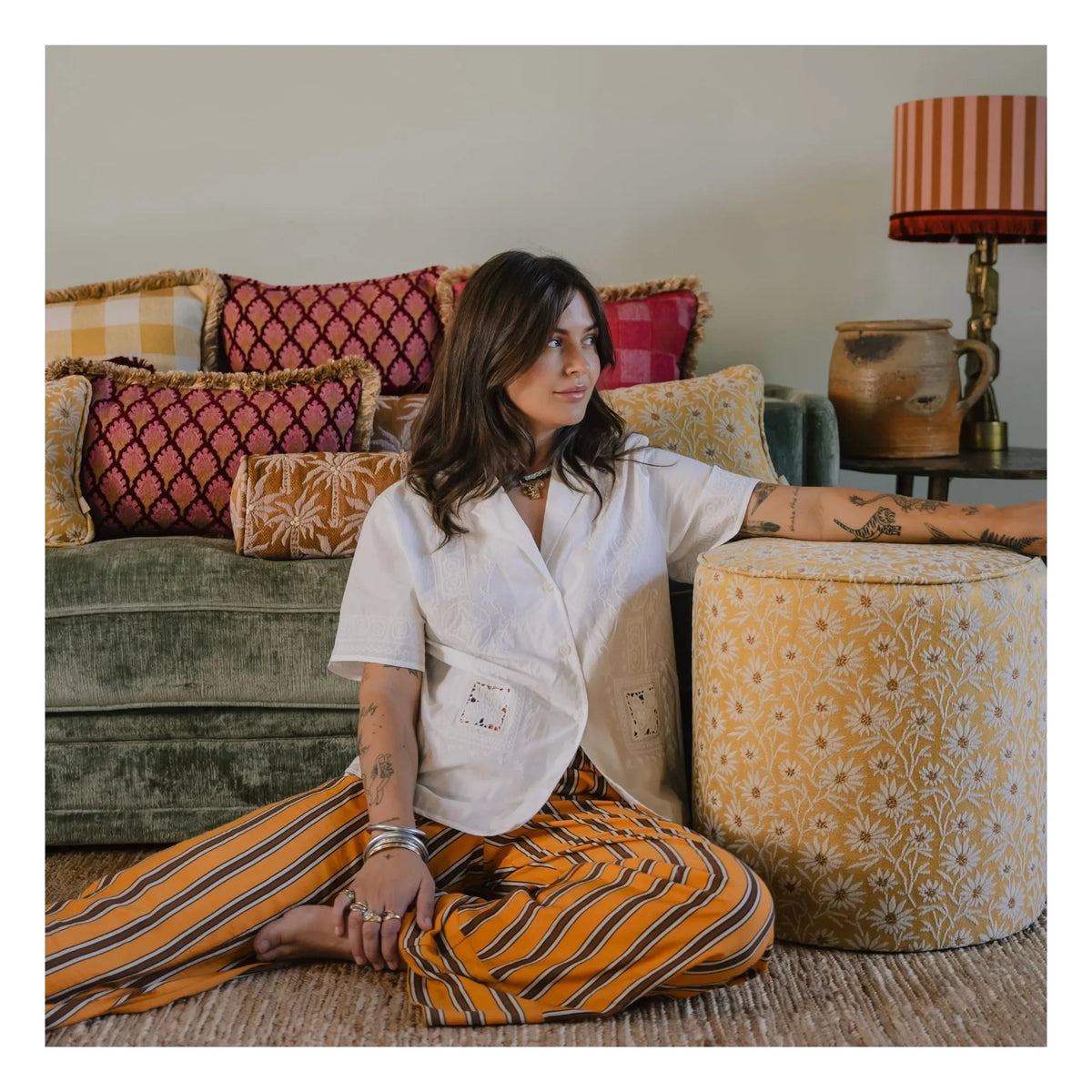 Palais - Mako Pouf | Yellow
