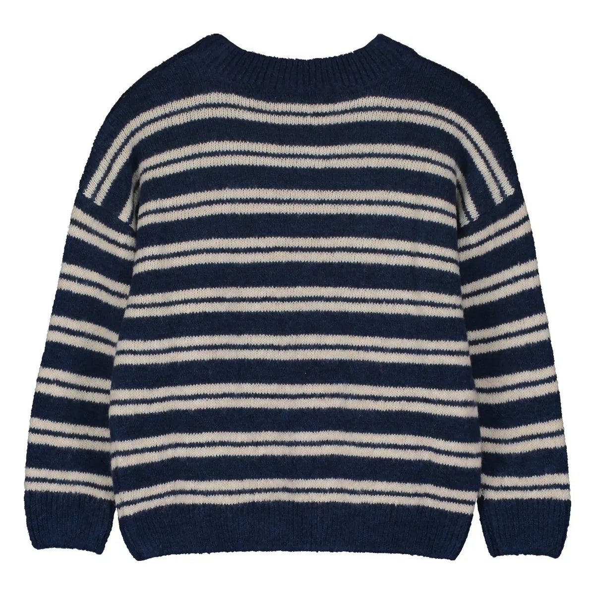 Tangerine - Striped Sweater | Navy