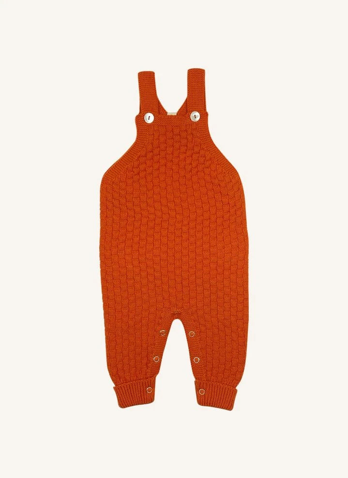 Bayiri - Organic cotton Sloth romper | Red