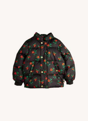 Mini Rodini - Lingonberries puffer coat | Black