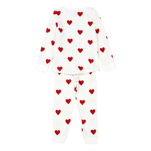 Petit Bateau - Mison Organic Cotton Pajamas | White