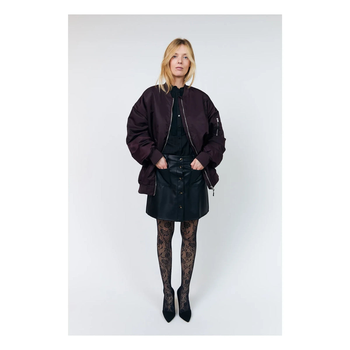 Lollys Laundry - Bomber Lilac | Bordeaux