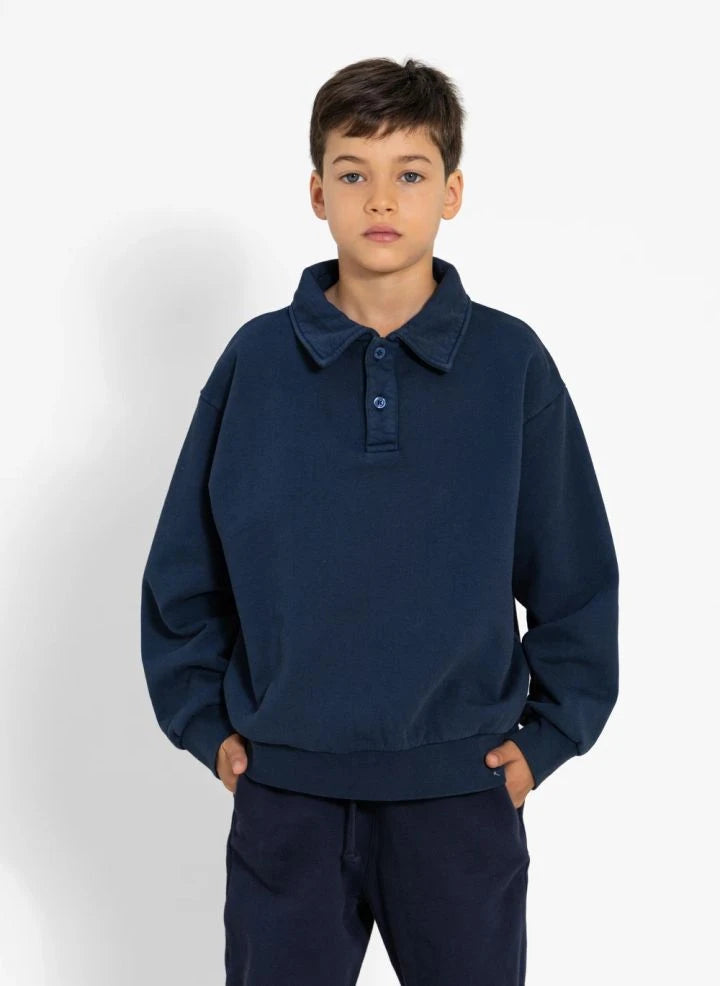 Smallable Kid - Langford Organic Cotton Polo T-Shirt | Navy