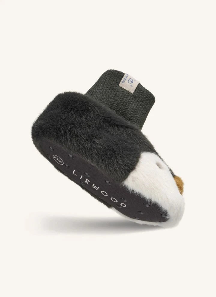 Liewood - Beth Penguin Slippers | Charcoal Grey