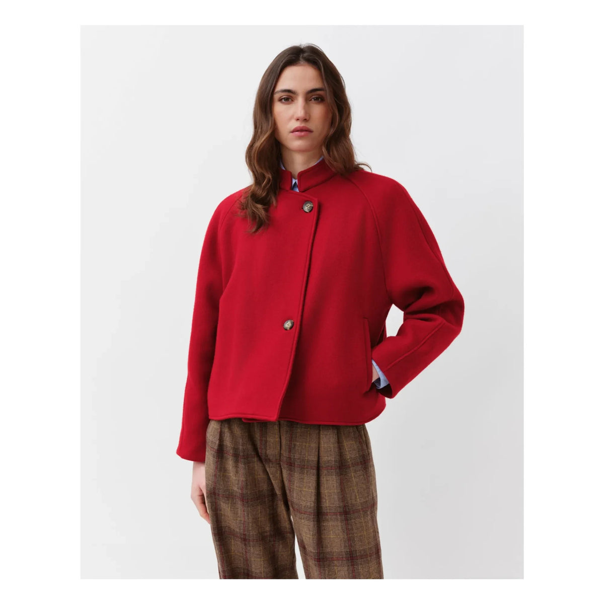 Diega - Bravo Wool Coat | Red