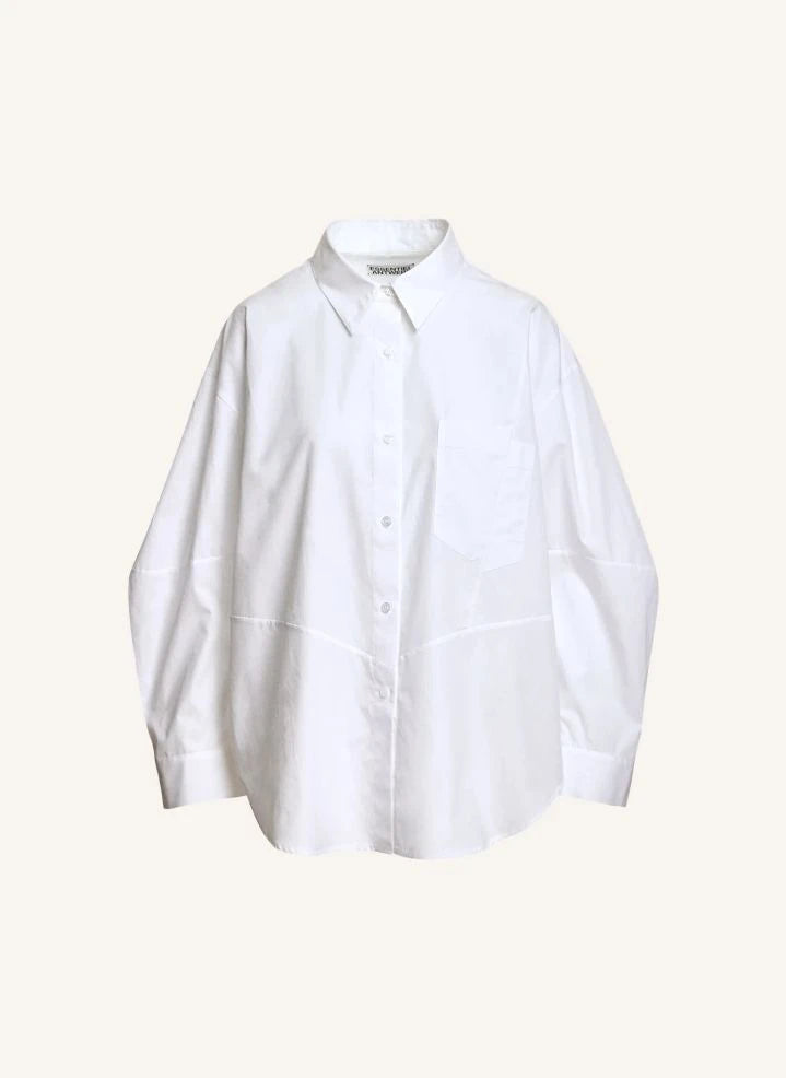 Essentiel Antwerp - Kreative Oversized Shirt | White