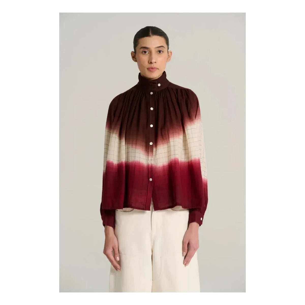 Virginie de Vinster - Marius Laine Blouse | Garnet